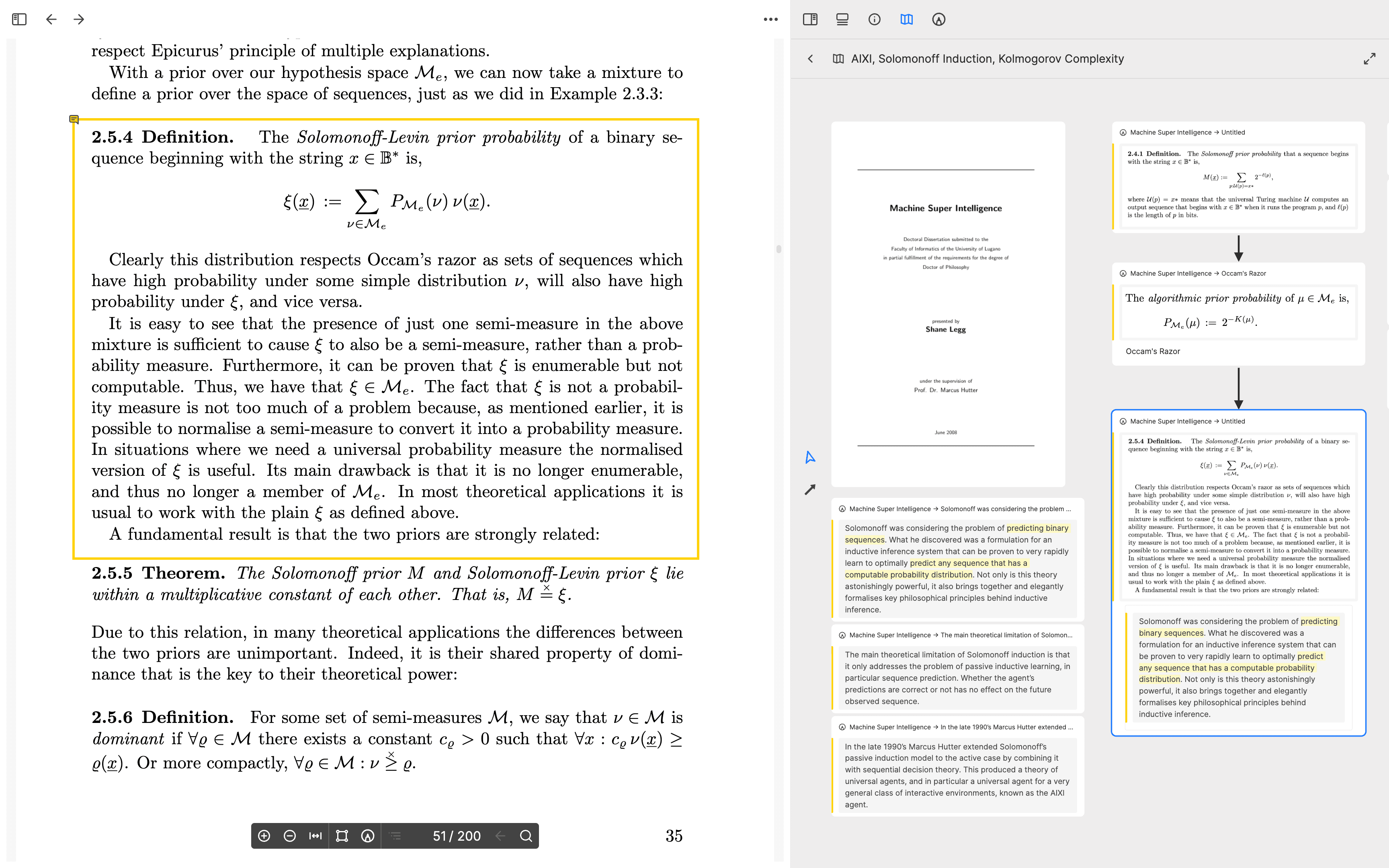 PDF annotation and highlighting interface